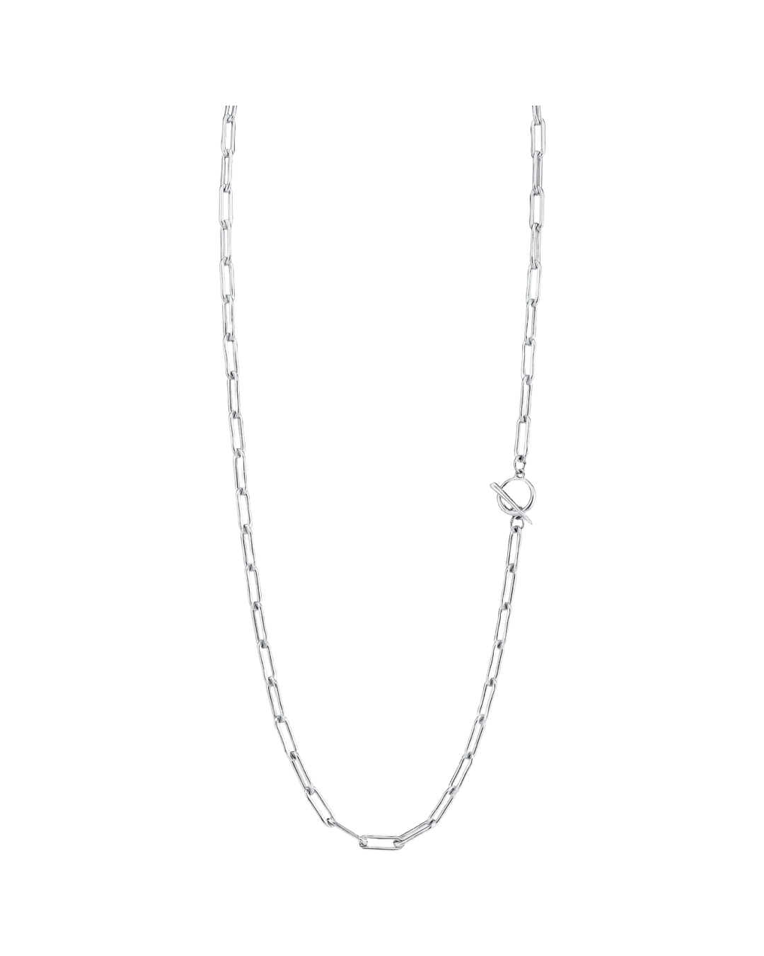 Gabriela Artigas 24" Rectangular Chain Necklace in Sterling Silver