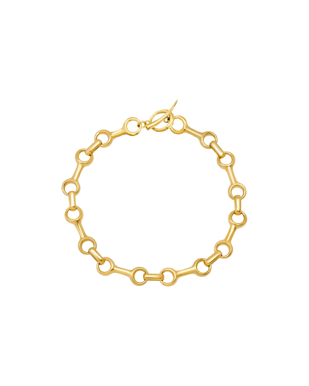 Gabriela Artigas 25mm Double Beam Bracelet in Yellow Gold Plated over Sterling Silver