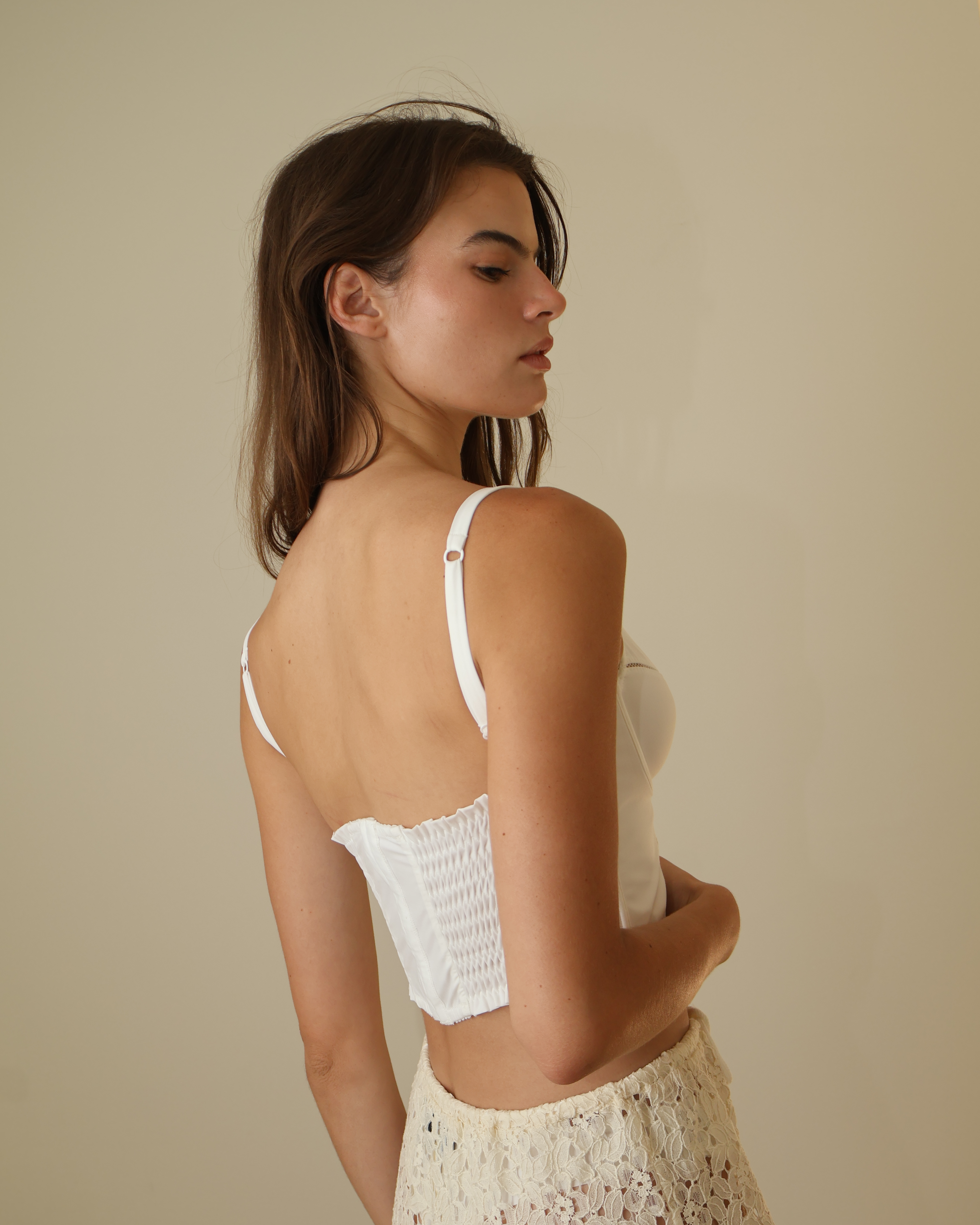Lucia Bustier in Antique White