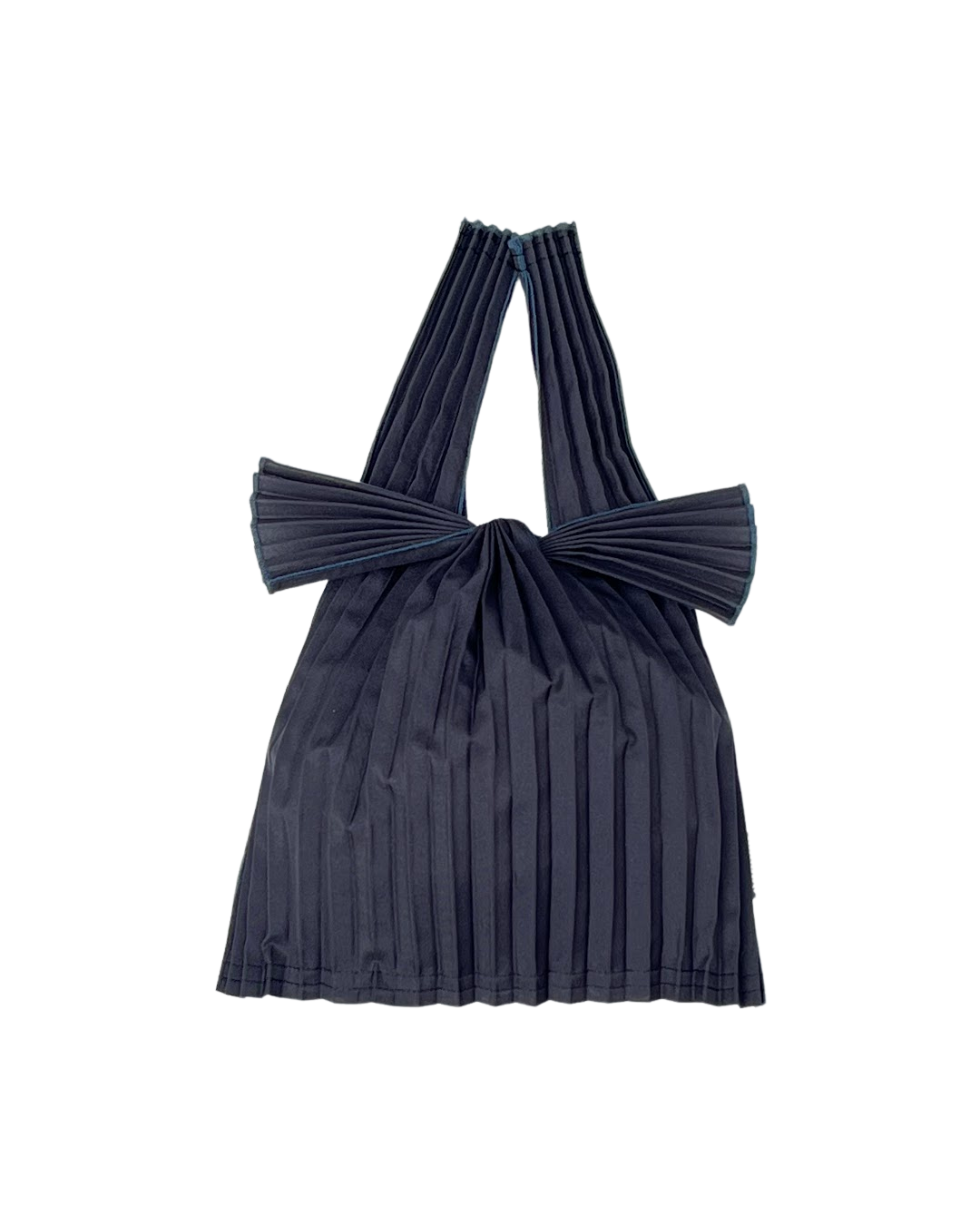Small Black Pleated Pleco Tote Bag by KNA Plus at Abacus Row