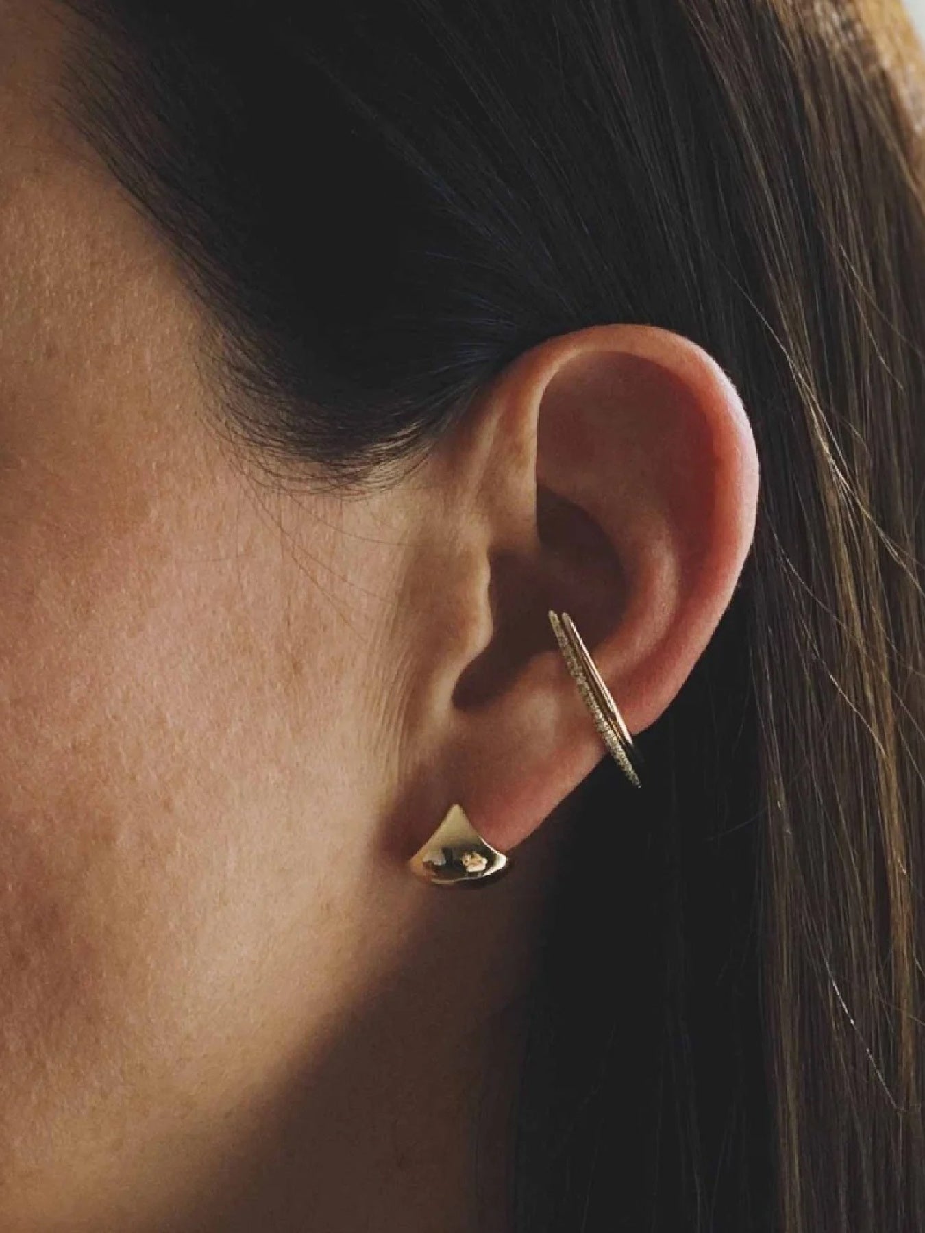 Gabriela Artigas Small Apse Earrings in 14k Yellow Gold