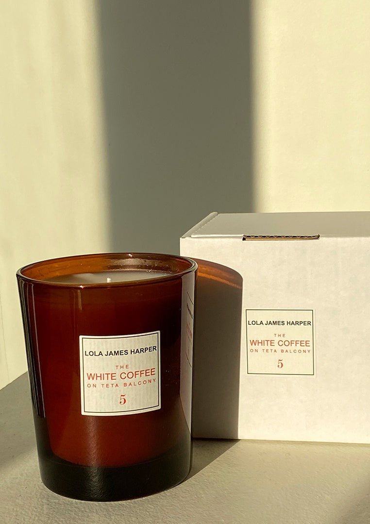 Lola James Harper Candle 5 The White Coffee in Orange Blossom, Cedar, Honey
