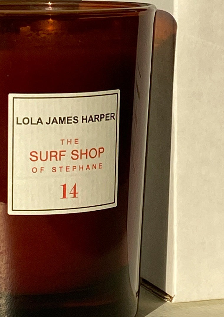 Lola James Harper Candle 14 The Surf Shop in Orange, Tuberose